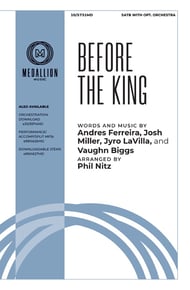Before the King SATB choral sheet music cover Thumbnail